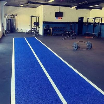 15mm Pisos de fitness Ginásio Erva artificial para ginásio Marrom Medida 3/16 polegadas Durável
