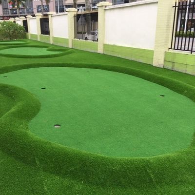 Golf Colocando Erva Artificial Verde com PP Net SPU Latex Backing e Polipropileno