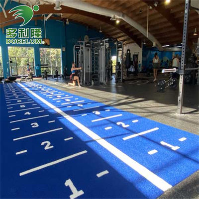 Tapete de ginástica de cor artificial de grama multifunção Dorelom com logotipo de impressão