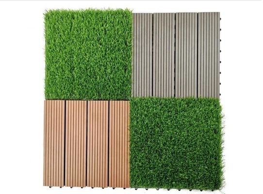 Commercial de grama artificial grama de telhas de design de interligação 3/8 polegadas Gauge DIY Pet Lawn Mat