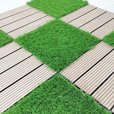 Commercial de grama artificial grama de telhas de design de interligação 3/8 polegadas Gauge DIY Pet Lawn Mat