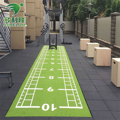 Dorelom Turf PE 3/16 polegadas Gauge Indoor Artificial Grass Floor para Fitness Gym Training