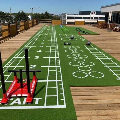 CE ISO9001 ISO14001 Certificado Dorelom Treinamento Atlético Tapete de relva para pisos fitness