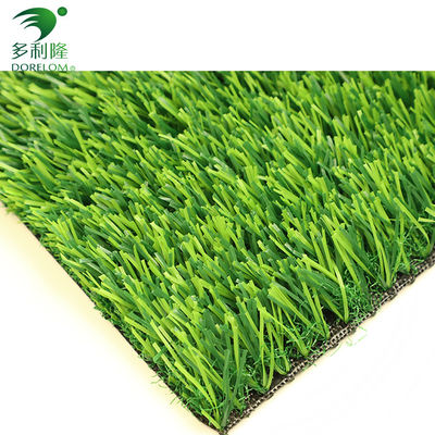Grama artificial verde sem preenchimento de 25 mm para esportes em áreas comerciais e residenciais