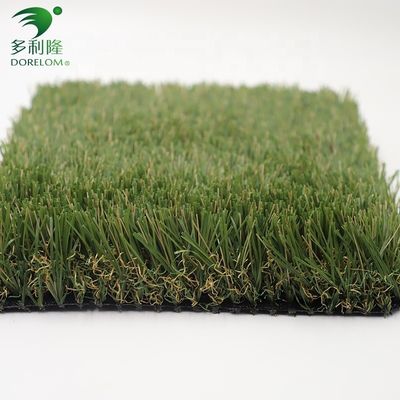 Proteção UV de alta densidade Grama artificial Tapete verde residencial com preenchimento de 6 mm