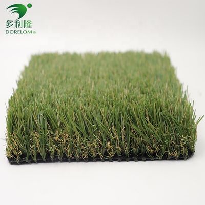 Proteção UV de alta densidade Grama artificial Tapete verde residencial com preenchimento de 6 mm