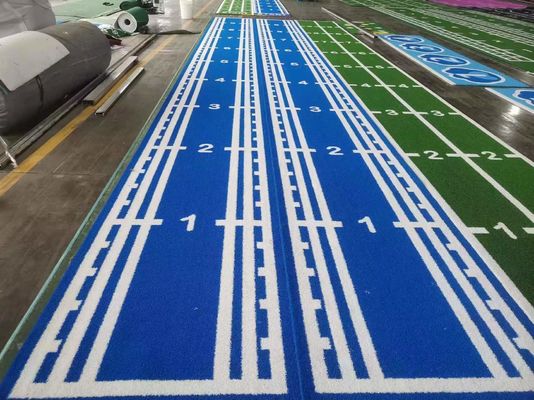 63000 pontos/m2 Densidade Dorelom Indoor Gym Flooring Turf com Double PP NET SPU Backing