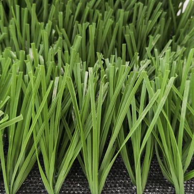 Campo de futebol Forma W Bicolor Resistente a UV PE Monofilamento Erva artificial