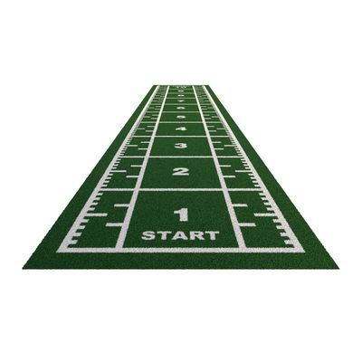 PE Gauge 3/16 Inch Outdoor Activity Artificial Grass Gym Mat com pista de trenó