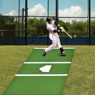 Baseball batting mat para treinamento indoor ao ar livre 15mm altura de pilha 3/16 polegadas calibre