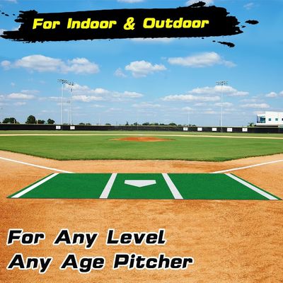 Baseball batting mat para treinamento indoor ao ar livre 15mm altura de pilha 3/16 polegadas calibre