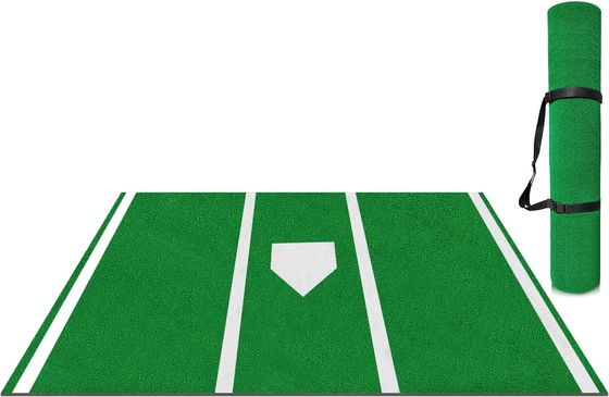 PE Monofilamento PP Fibra Crouchy Baseball Batting Pad Coussin Artificial Grass Mat