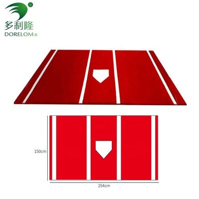 PE Monofilamento PP Fibra Crouchy Baseball Batting Pad Coussin Artificial Grass Mat