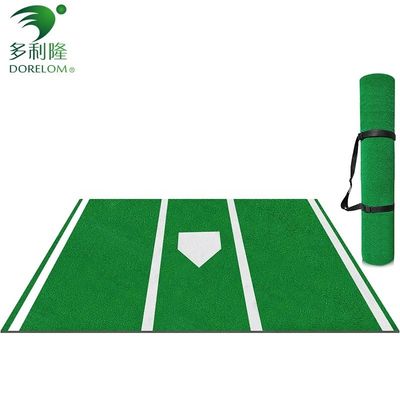 Baseball Batting Mat Nonslip Indoor/Outdoor Portable Softball Batting Mat com Home Plate