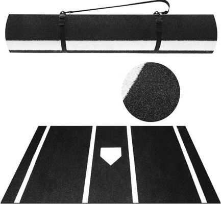 Baseball Batting Mat Nonslip Indoor/Outdoor Portable Softball Batting Mat com Home Plate