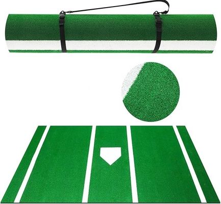 Baseball Batting Mat Nonslip Indoor/Outdoor Portable Softball Batting Mat com Home Plate