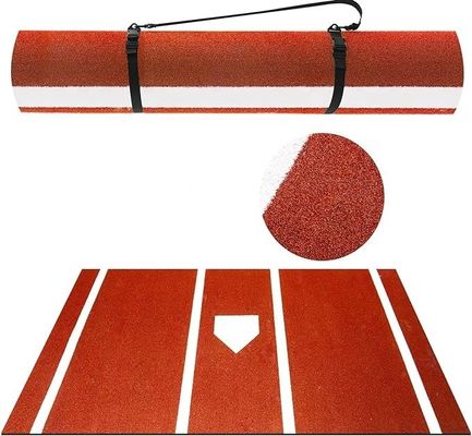 Baseball Batting Mat Nonslip Indoor/Outdoor Portable Softball Batting Mat com Home Plate