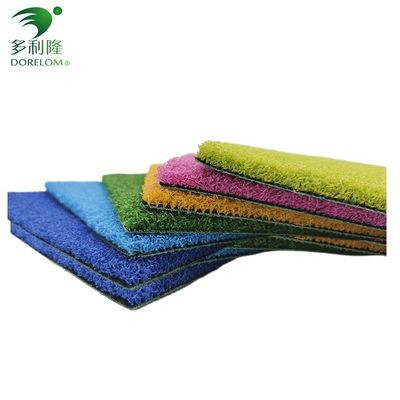 10-15mm Pile Height Green Artificial Grass para Gym Fitness Piso de Fabricantes