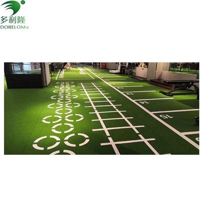Medida 3/16 polegadas 15-35mm Marcação de relva artificial verde para piso de ginásio Tapete de plástico