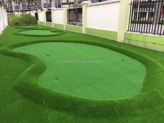 SGS Certified Green Lawn Mini Golf Course Turf Artificial Grass Incluído