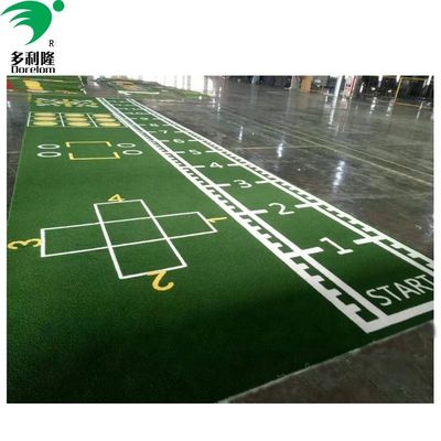 4m*25m Azul Verde Negro Vermelho Resistente a UV Pisos de ginásio Erva de relva artificial para barra de trenó