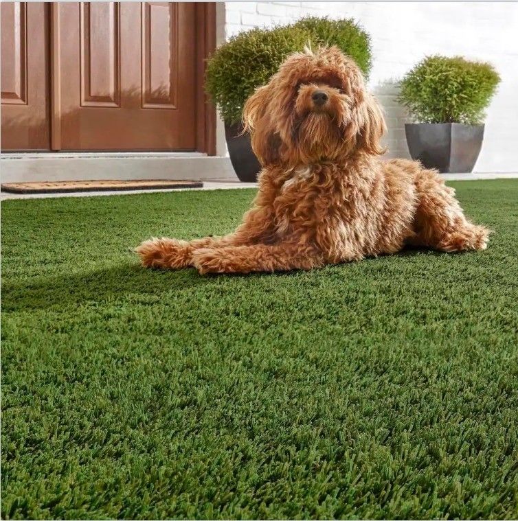 Erva artificial de aparência natural para jardim e animais de estimação 2m/4m*25m 3/8inch Guage
